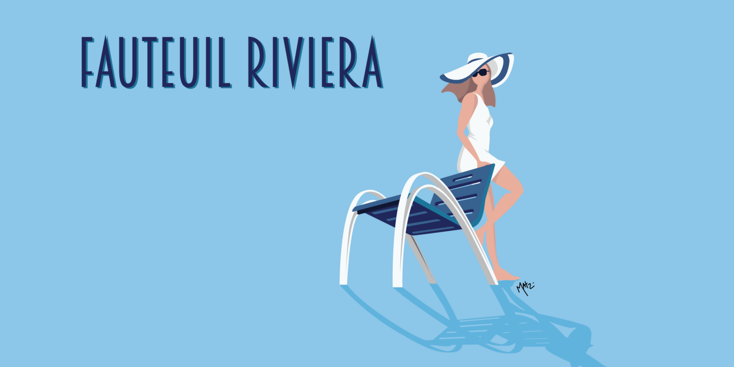 A new design of  the Blue Chairs of Promenade des Anglais, Nice?