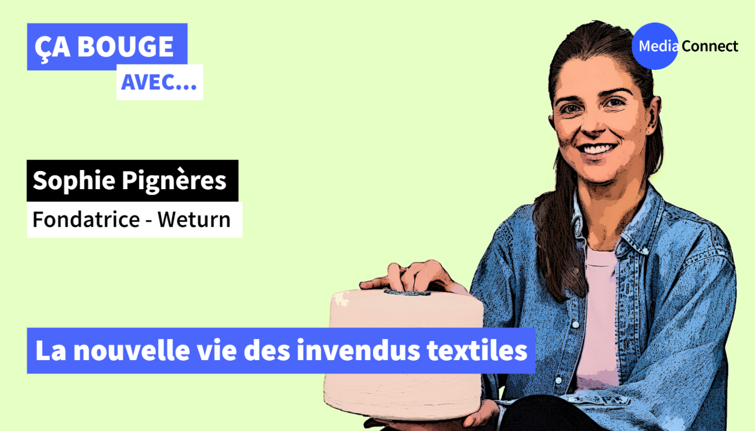 ÇA BOUGE - Épisode #24 - Sophie Pignères - Weturn - La nouvelle vie des invendus textiles