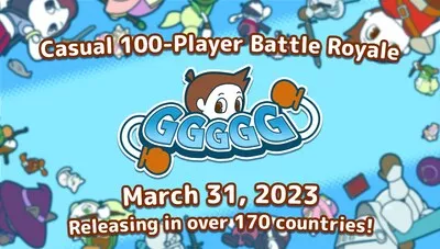 GGGGG, jeu Battle Royale grand public pour 100 joueurs, sort le 31 mars 2023 dans plus de 170 pays