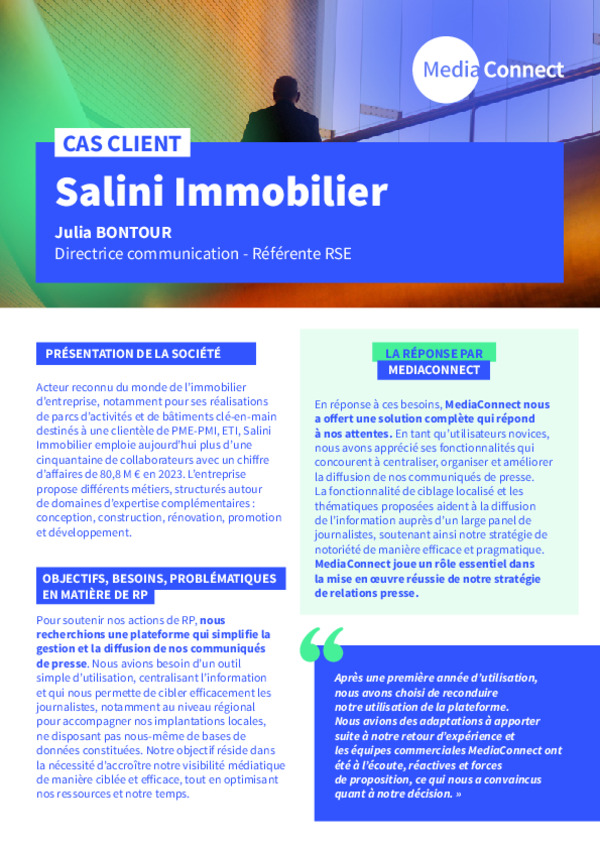 Cas Client Salini