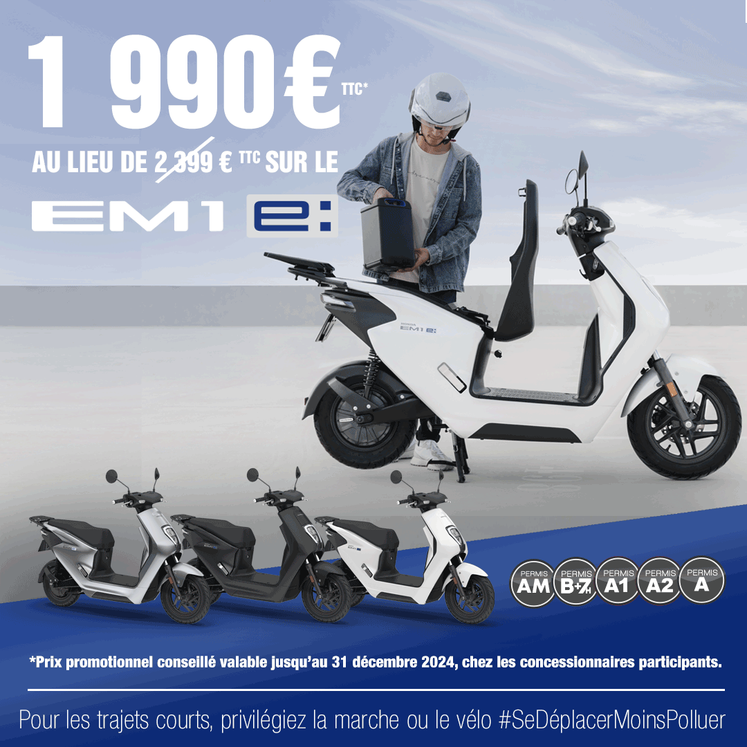 Nouveau prix exceptionnel sur le Scooter EM1e: – Devenez propriétaire dès aujourd'hui !