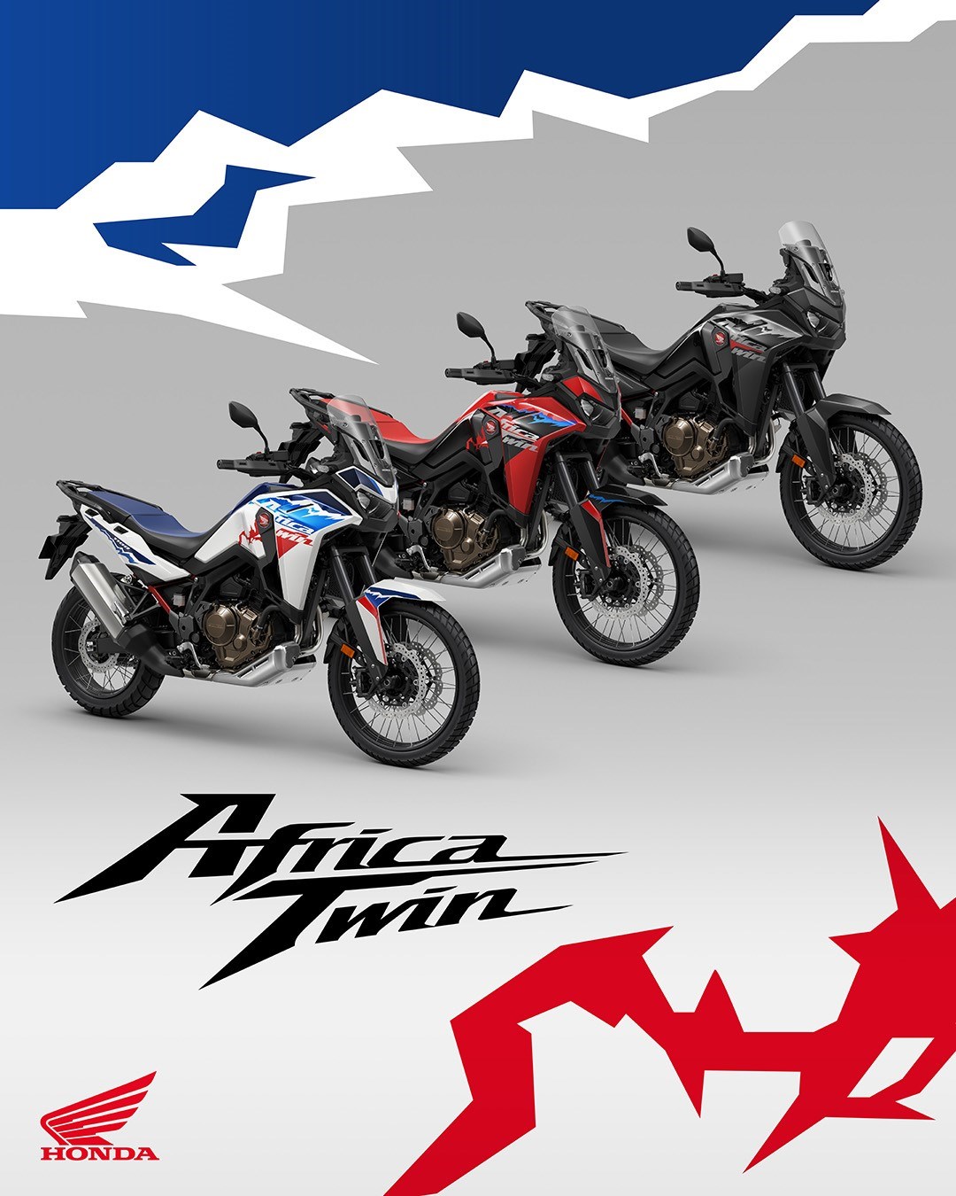 Les CRF1100L Africa Twin et Africa Twin Adventure Sports abordent 2025 avec de nouveaux graphismes et de nouveaux coloris