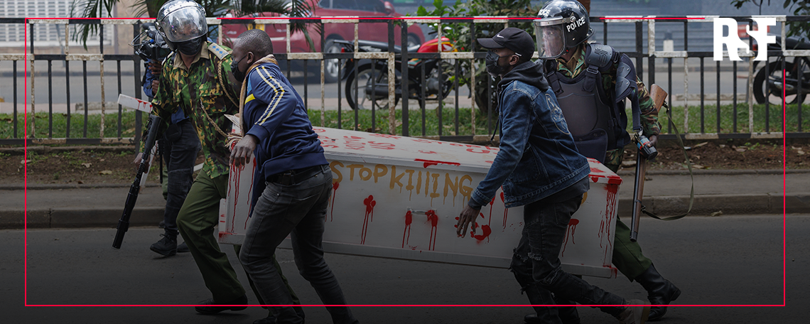 Kenya : ciblages avérés de journalistes par les forces de l’ordre, RSF saisit la police des polices