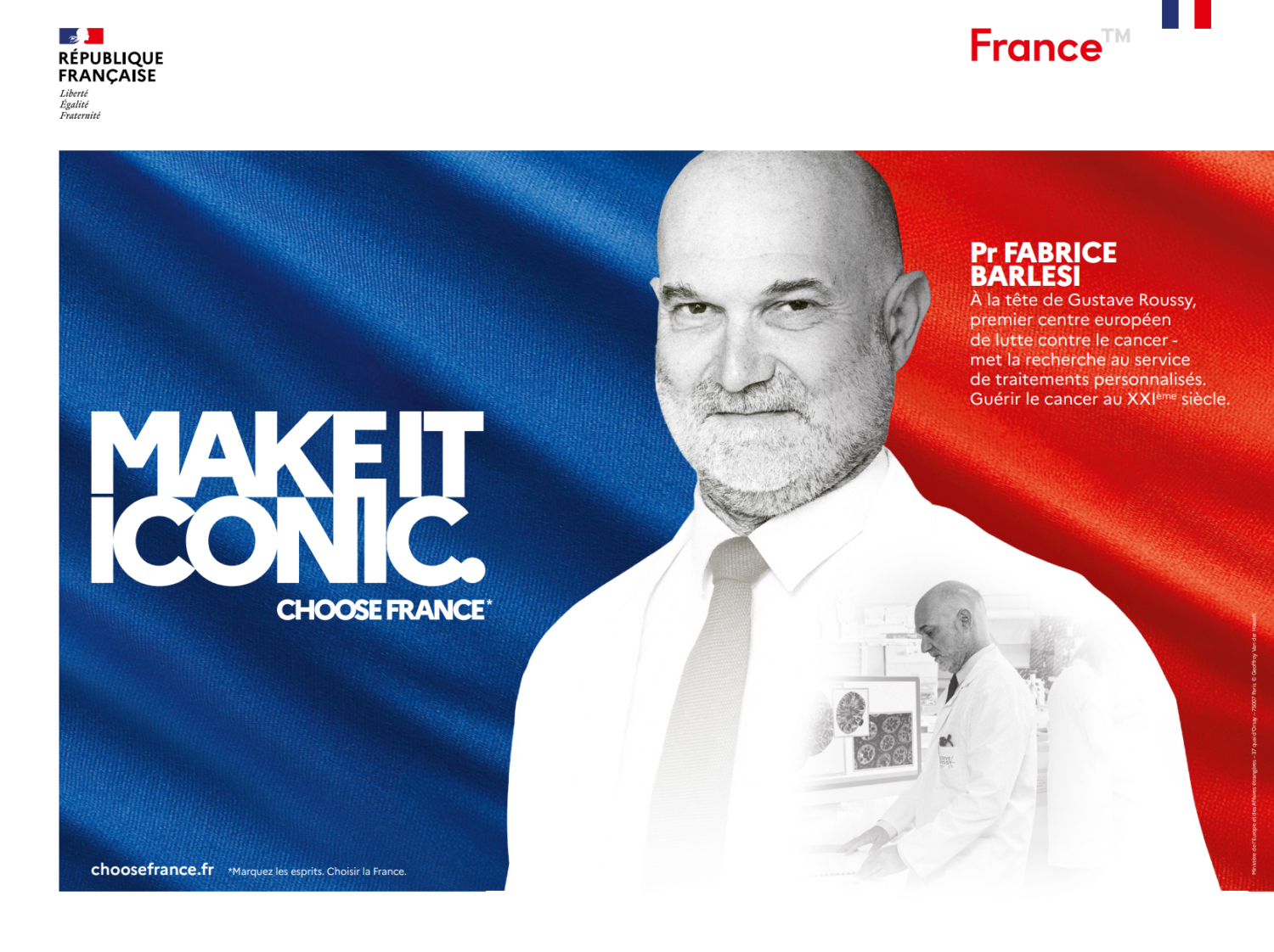 Choose FranceMake it iconicGustave RoussyPr Fabrice Barlesi-png