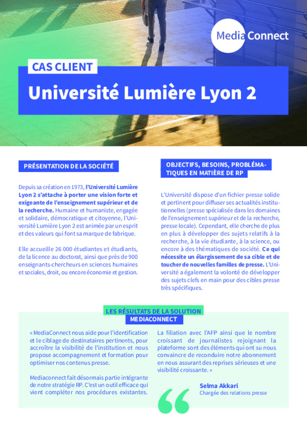 Cas Client Universite Lyon