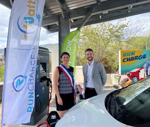 La Possession et GreenYellow, via leur filiale dédiée à la mobilité électrique RunCharge, ont inauguré 30 nouveaux points de charge pour véhicules électriques à La Réunion
