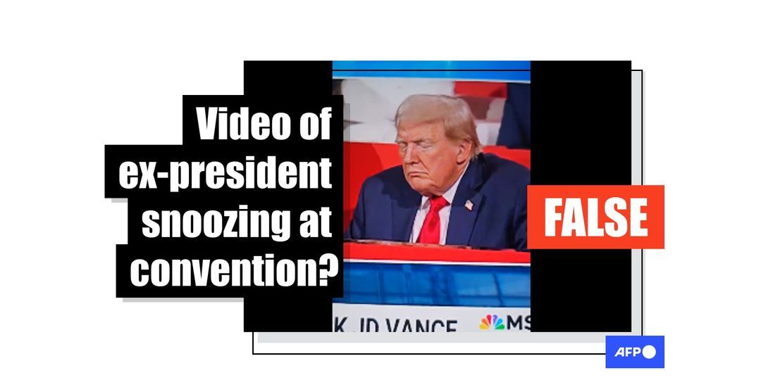 [FACT-CHECK] Clip shows Trump closing eyes during RNC prayer, not sleeping