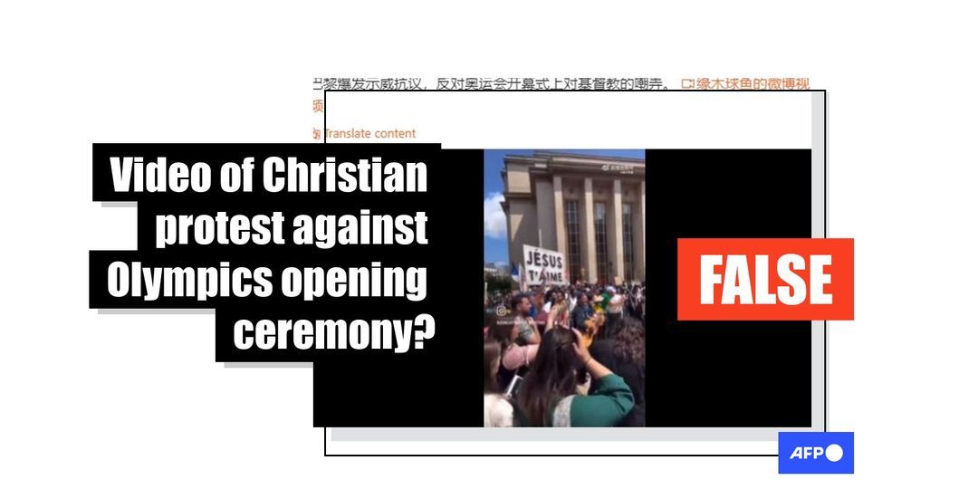 [FACT-CHECK] Video of Christian march falsely shared as ‘protest against Olympics opening ceremony’