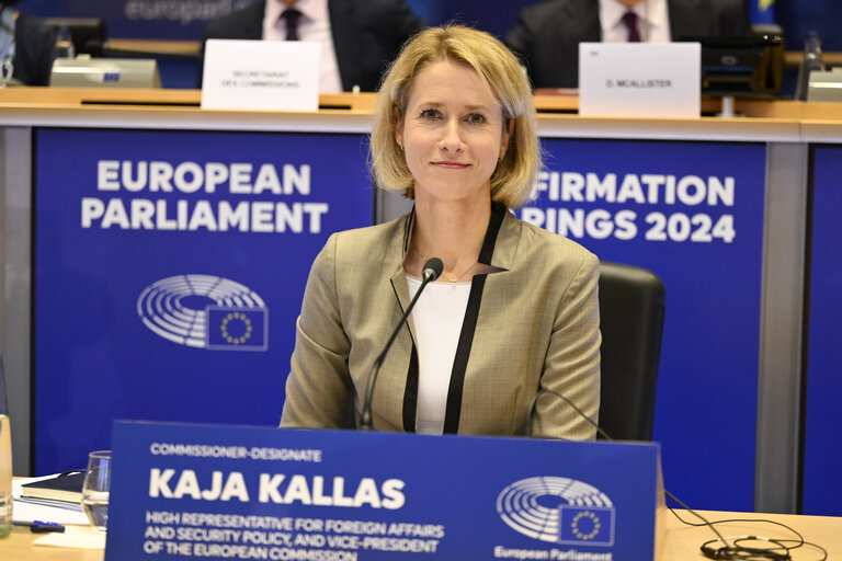 Audition de la haute représentante et vice-présidente désignée Kaja Kallas