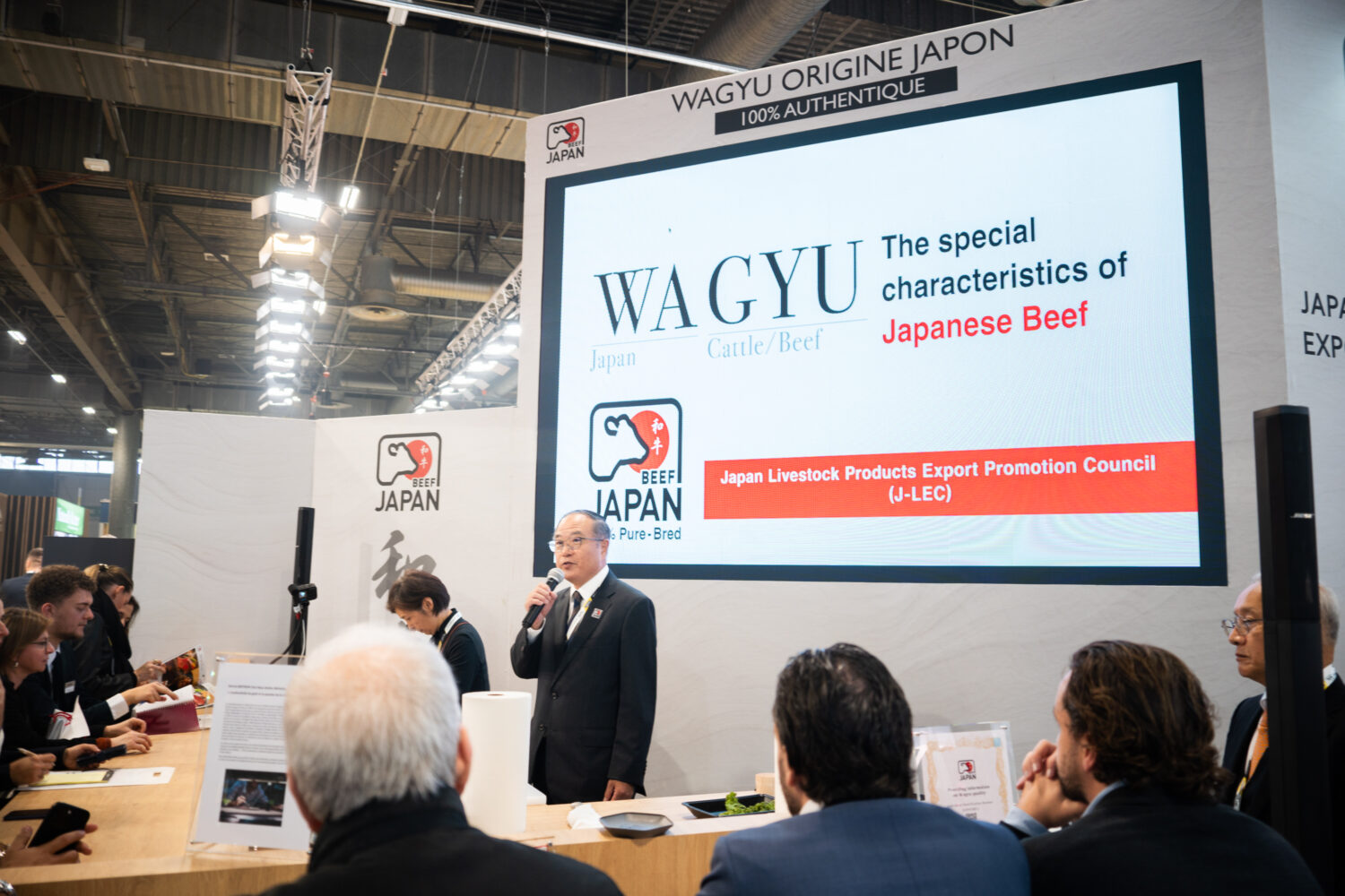 JLEC Wagyu booth and presentations at Sial Paris 2024. (c) Japan Livestock Products Export Promotion Council-jpg