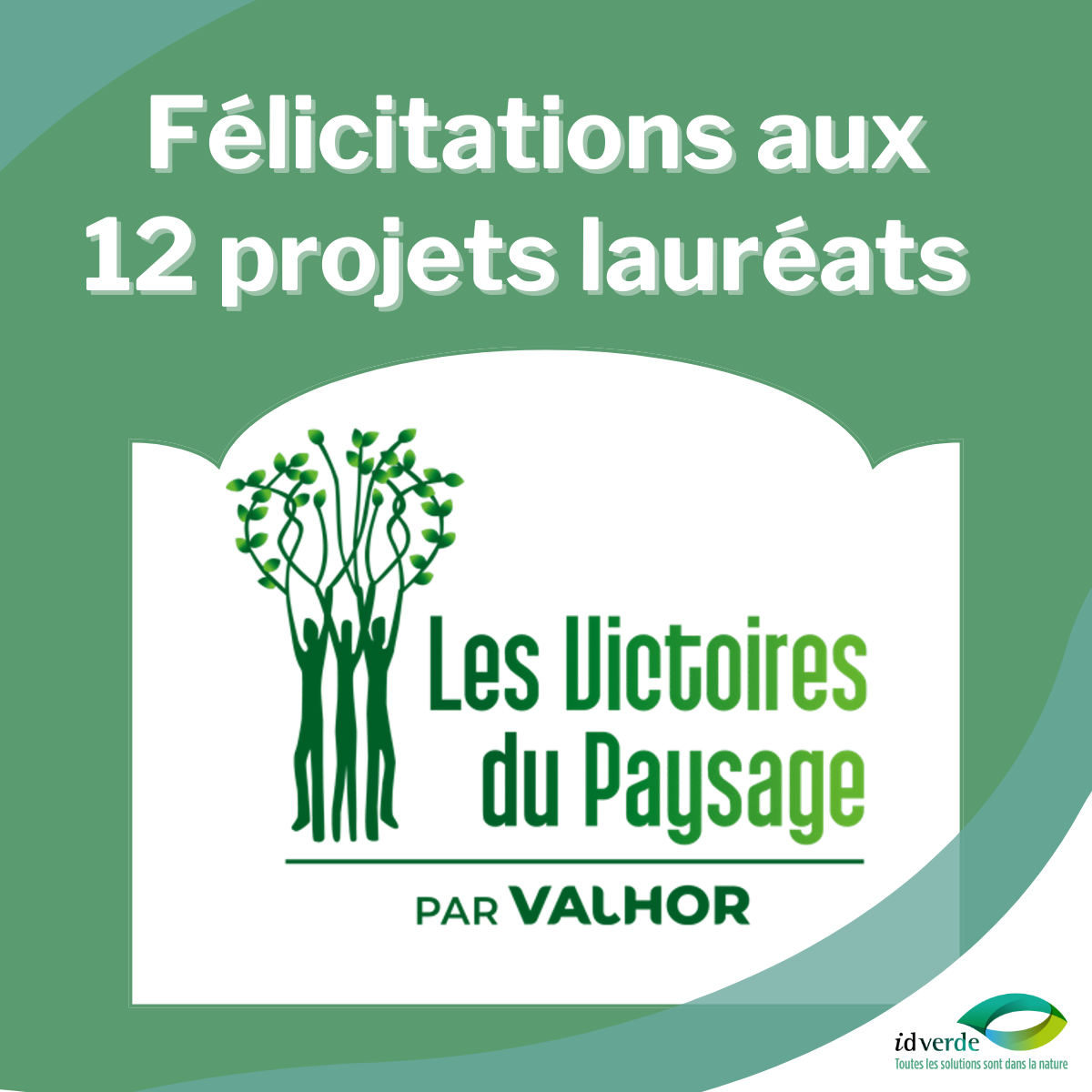 12 projets idverde lauréats des Victoires du Paysage 2024 !