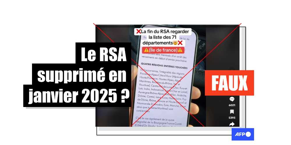 [FACT-CHECK] - Non, le RSA ne sera pas supprimé en janvier 2025
