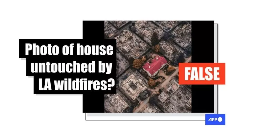 [FACT-CHECK] - ‘Miracle house’ spared by LA wildfires is AI-generated