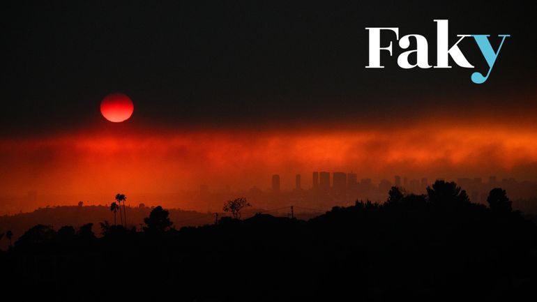 [FACT-CHECK] - Incendies à Los Angeles: attention à ces fausses images du célèbre panneau Hollywood en feu