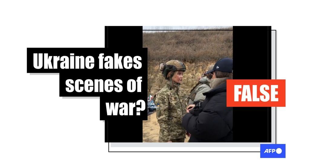 [FACT-CHECK] - Clip shows music video shoot, not staged Ukrainian battlefield
