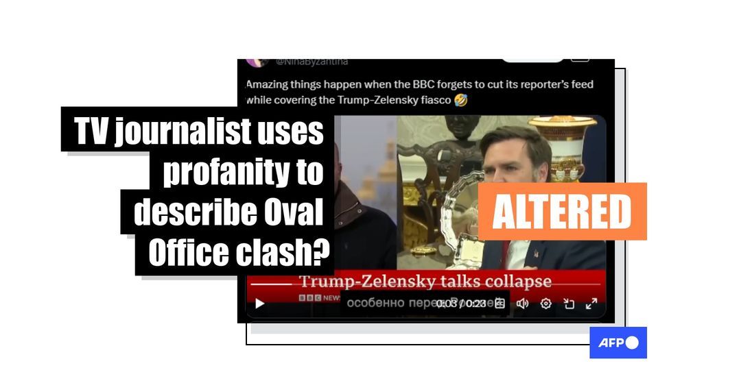 [FACT-CHECK] - Altered BBC broadcast on Zelensky, using expletive, circulates online