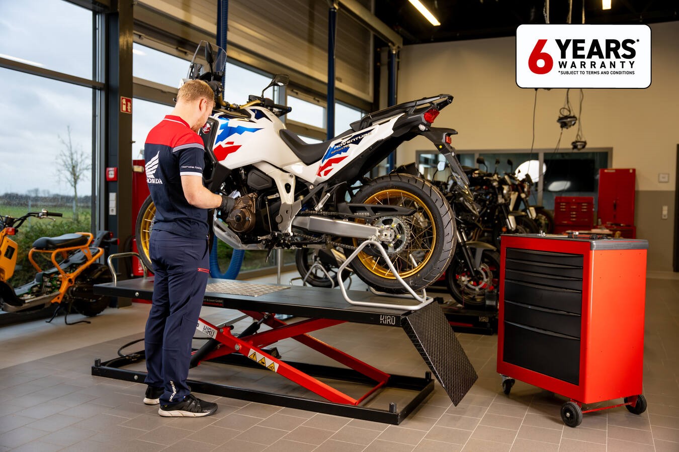 Honda moto passe à la garantie 6 ans !