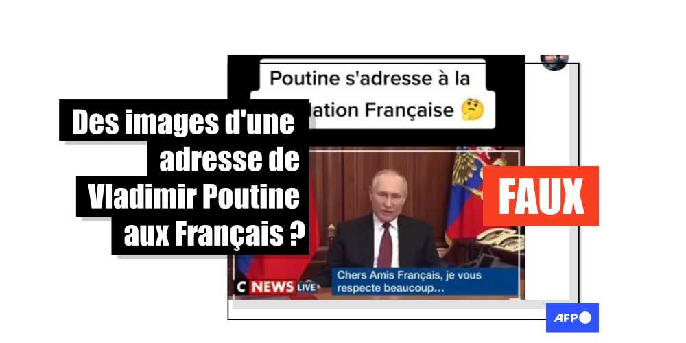 [FACT-CHECK] - Attention, ce prétendu message de Vladimir Poutine aux Français recourt à des sous-titres trompeurs