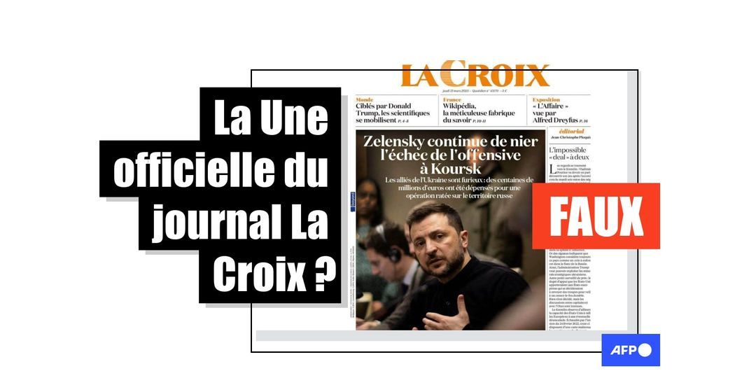 [FACT-CHECK] - Attention aux fausses unes de vrais journaux relayant des narratifs pro-russes