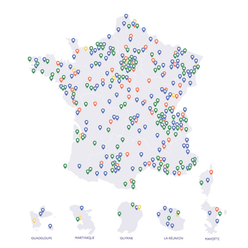Deux années d’implication du Cerema au plus près des collectivités - 1 000 collectivités adhérentes au Cerema pour adapter ensemble 
les territoires au changement climatique