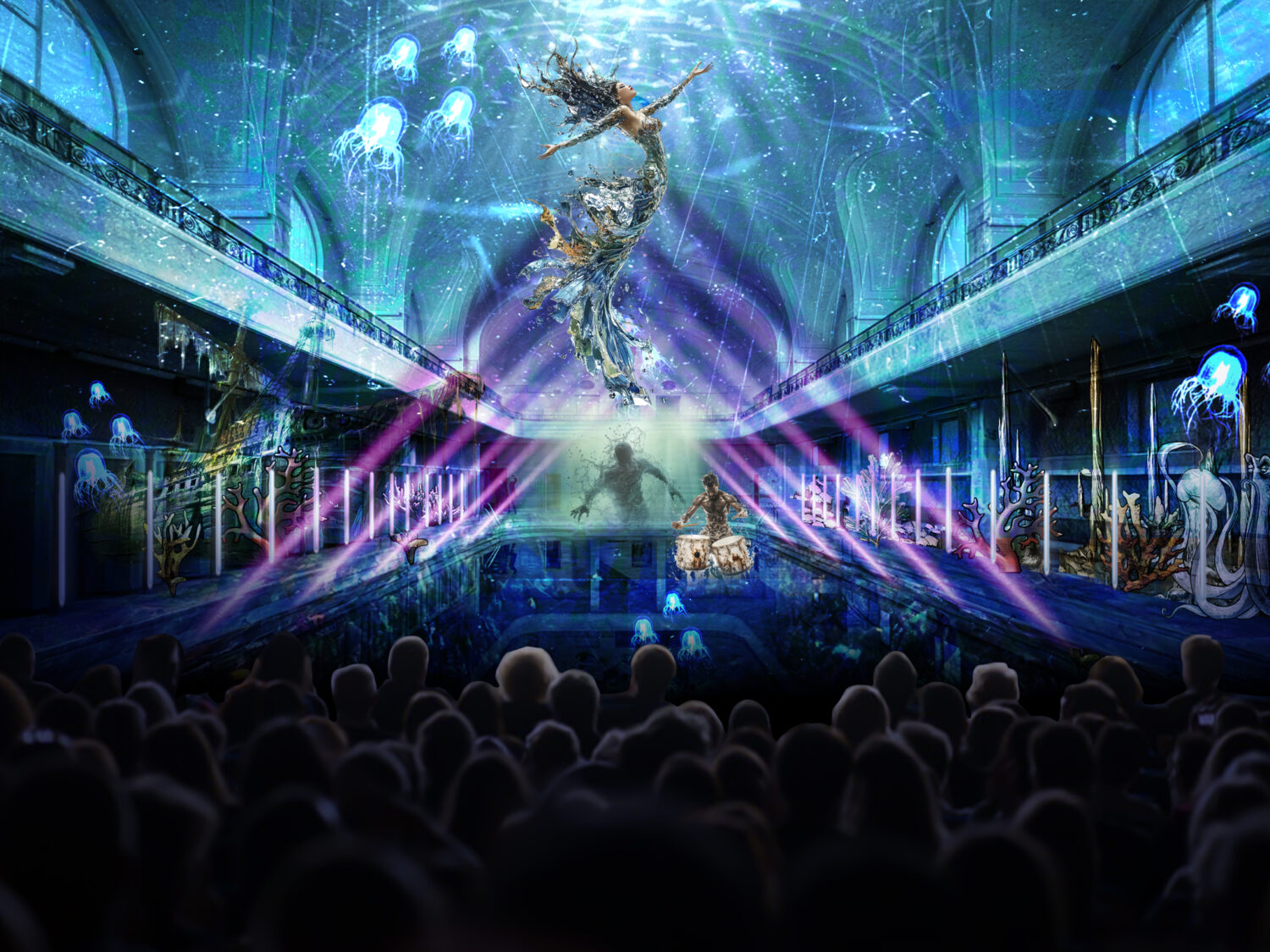 Les Bains municipaux de Mulhouse accueillent un spectacle immersif inédit