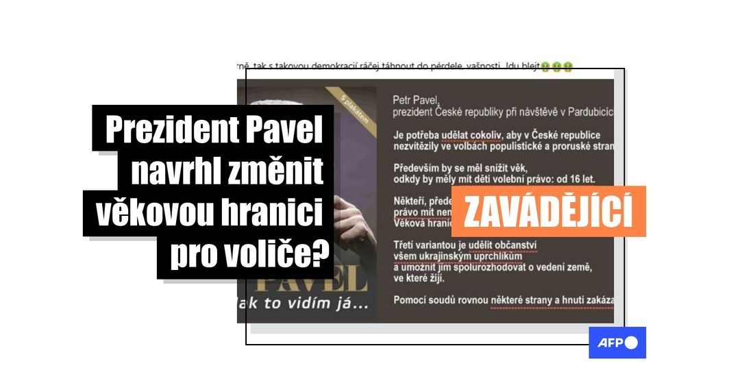 [FACT-CHECK] - Prezident Pavel nenavrhl omezit volební právo věkovou hranicí 70 let