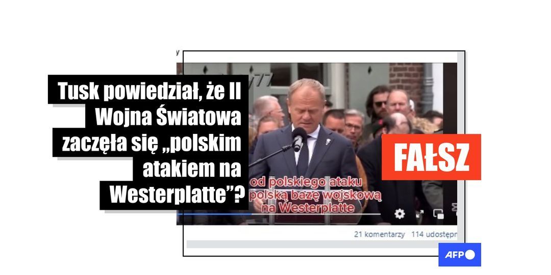 [FACT-CHECK] - Posty mylnie interpretują przemówienie Donalda Tuska z okazji końca II wojny światowej na podstawie błędu tłumacza