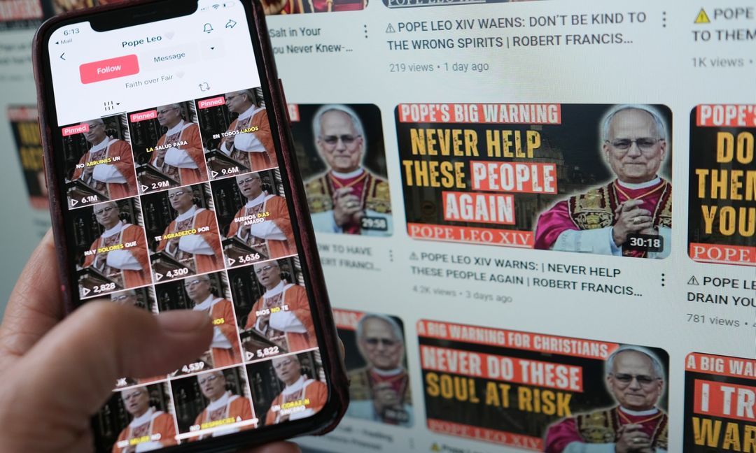 [FACT-CHECK] -  AI-generated Pope sermons flood YouTube, TikTok