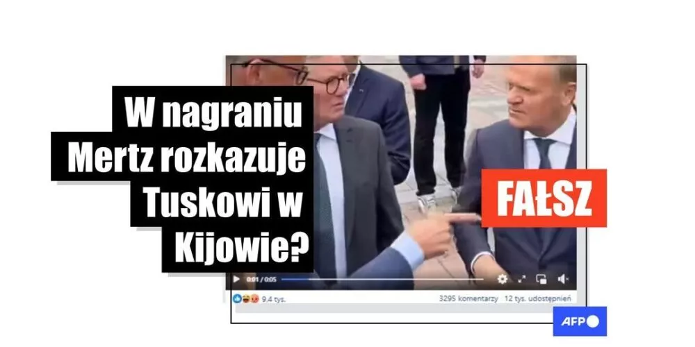 [FACT-CHECK] - Film nie pokazuje kanclerza Niemiec Friedricha Merza „rozkazującego Tuskowi”