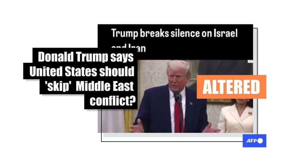 [FACT-CHECK] - Altered Trump video spreads amid Iran-Israel war
