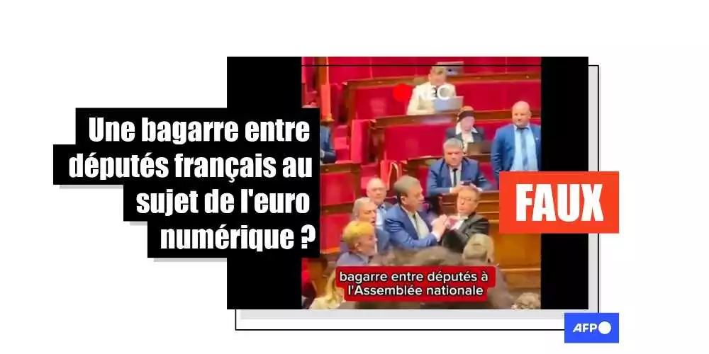 [FACT-CHECK] Attention à ces vidéos prétendant montrer une bagarre entre députés français au sujet de l'euro numérique