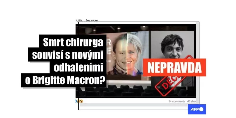 [FACT-CHECK] - Zfalšovaná reportáž tvrdí, že zemřel chirurg spojený s Brigitte Macron