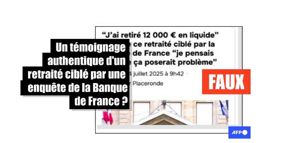 Attention, ce prétendu témoignage d'un retraité fiché par la Banque de France a été généré par IA