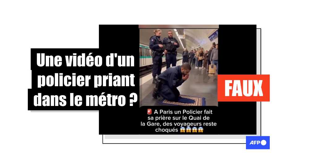 [FACT-CHECK] Cette vidéo censée montrer un policier musulman priant dans le métro parisien a été générée par IA