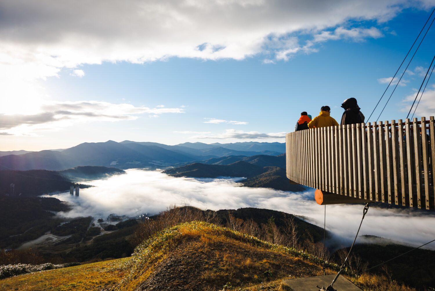 The Cloud Round walk at Hoshino Resorts TOMAMU