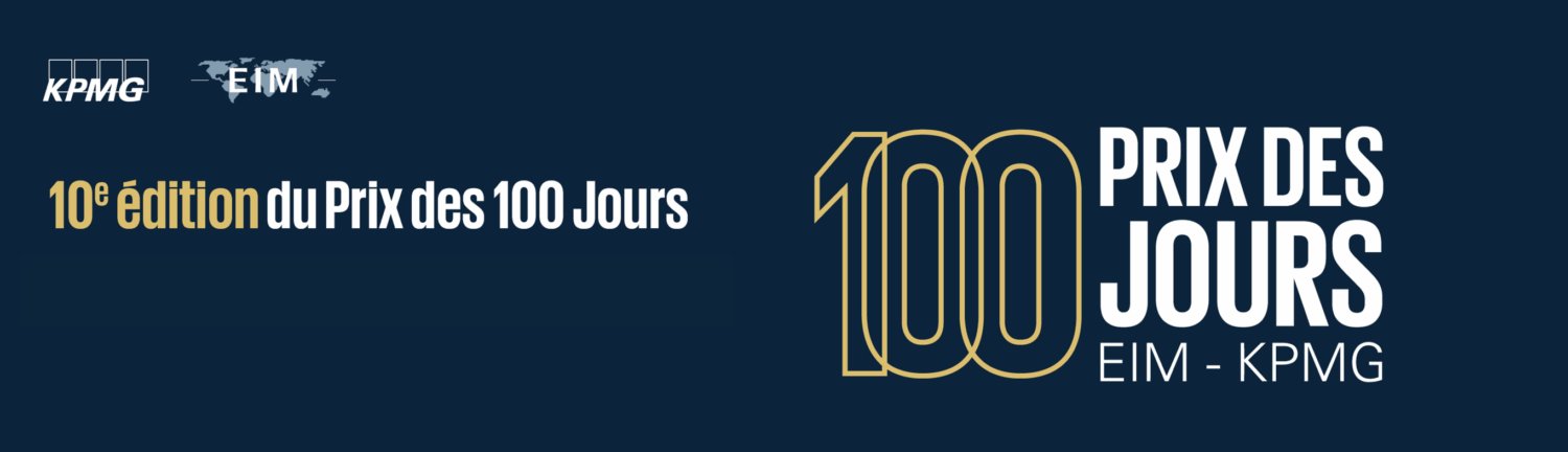 10e édition du Prix des 100 jours : KPMG et EIM dévoilent les 5 dirigeants lauréats