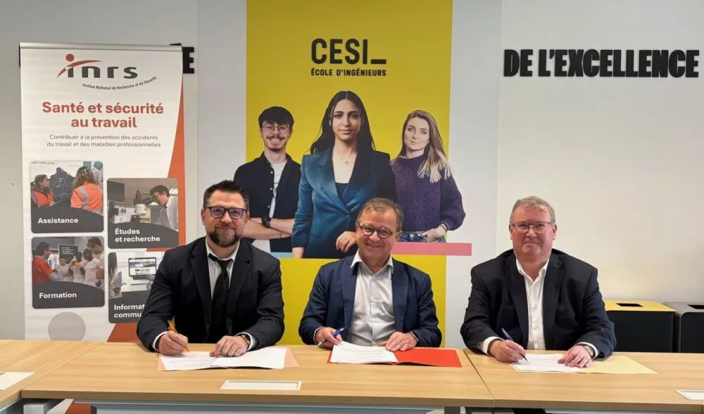 L’INRS, l’Assurance Maladie - Risques professionnels et CESI s’engagent dans la prévention des risques professionnels auprès des jeunes