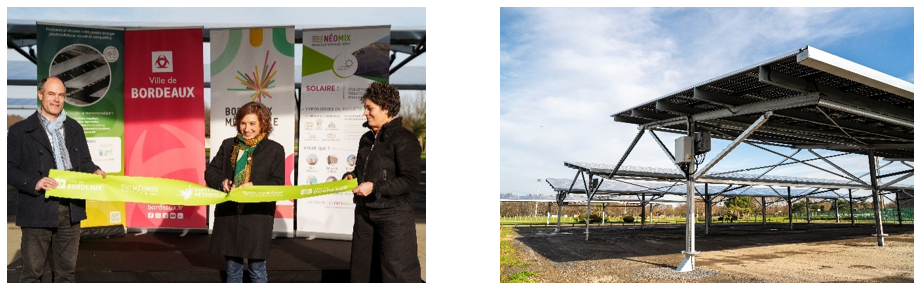 Bordeaux Métropole // Solarization program of 4 parking lots
Inauguration of the 1st photovoltaic plant of the program: Plaine des Sports Colette Besson (Bordeaux-Lac)