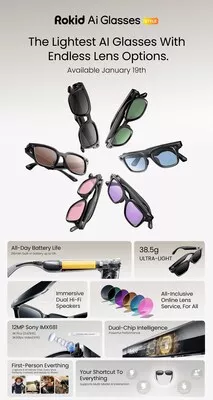 Les lunettes Rokid Ai Style sont désormais disponibles dans le monde entier