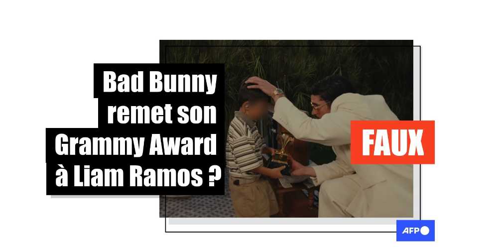 [FACT-CHECK] Bad Bunny remet son Grammy Award à l'Equatorien de 5 ans détenu par l'ICE ? C'est faux