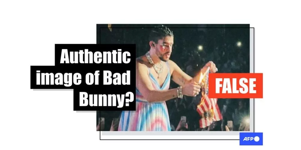 [FACT-CHECK] AI-generated image of Bad Bunny burning flag circulates ahead of Super Bowl