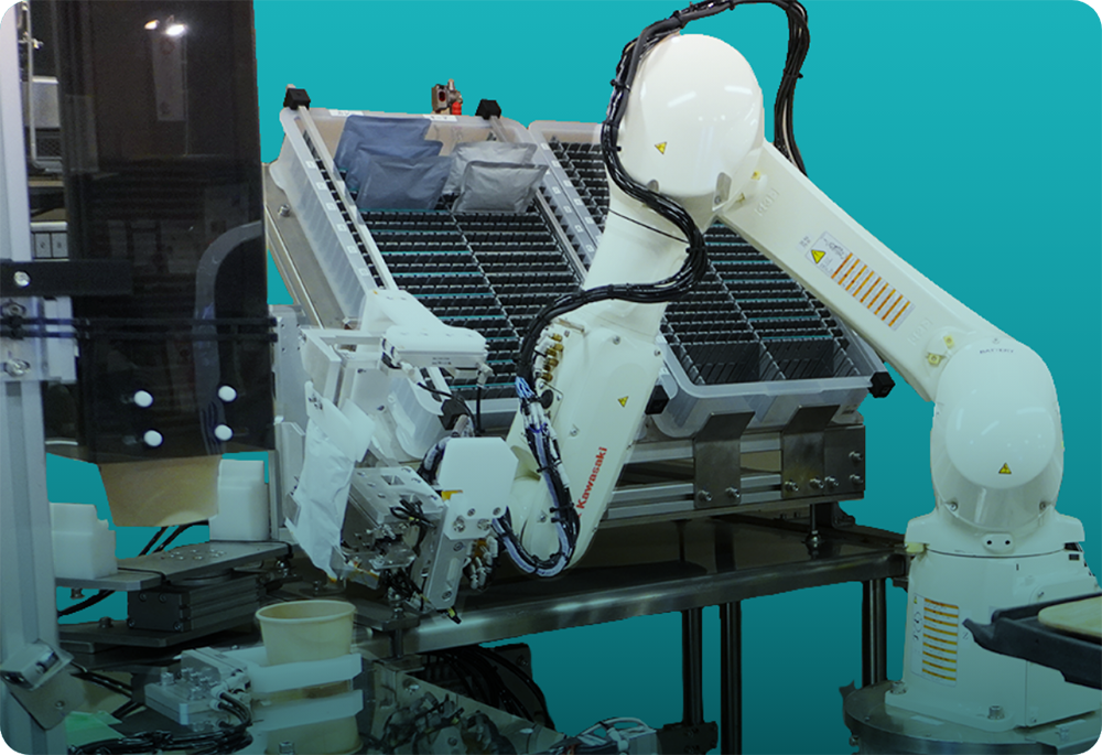 An industrial robot developed by HCI Co., Ltd., a robotics and AI technology company.