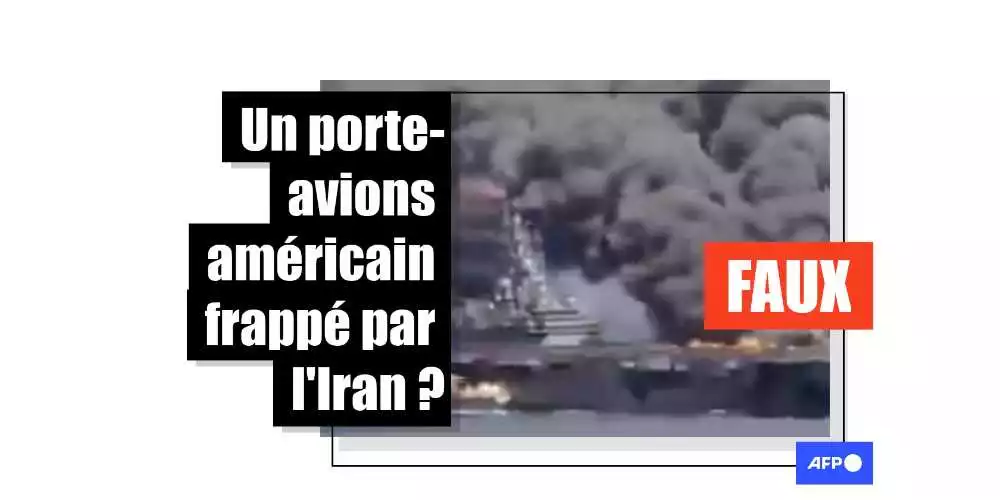 [FACT-CHECK] Attention à cette fausse vidéo d'un porte-avions américain touché par des missiles iraniens