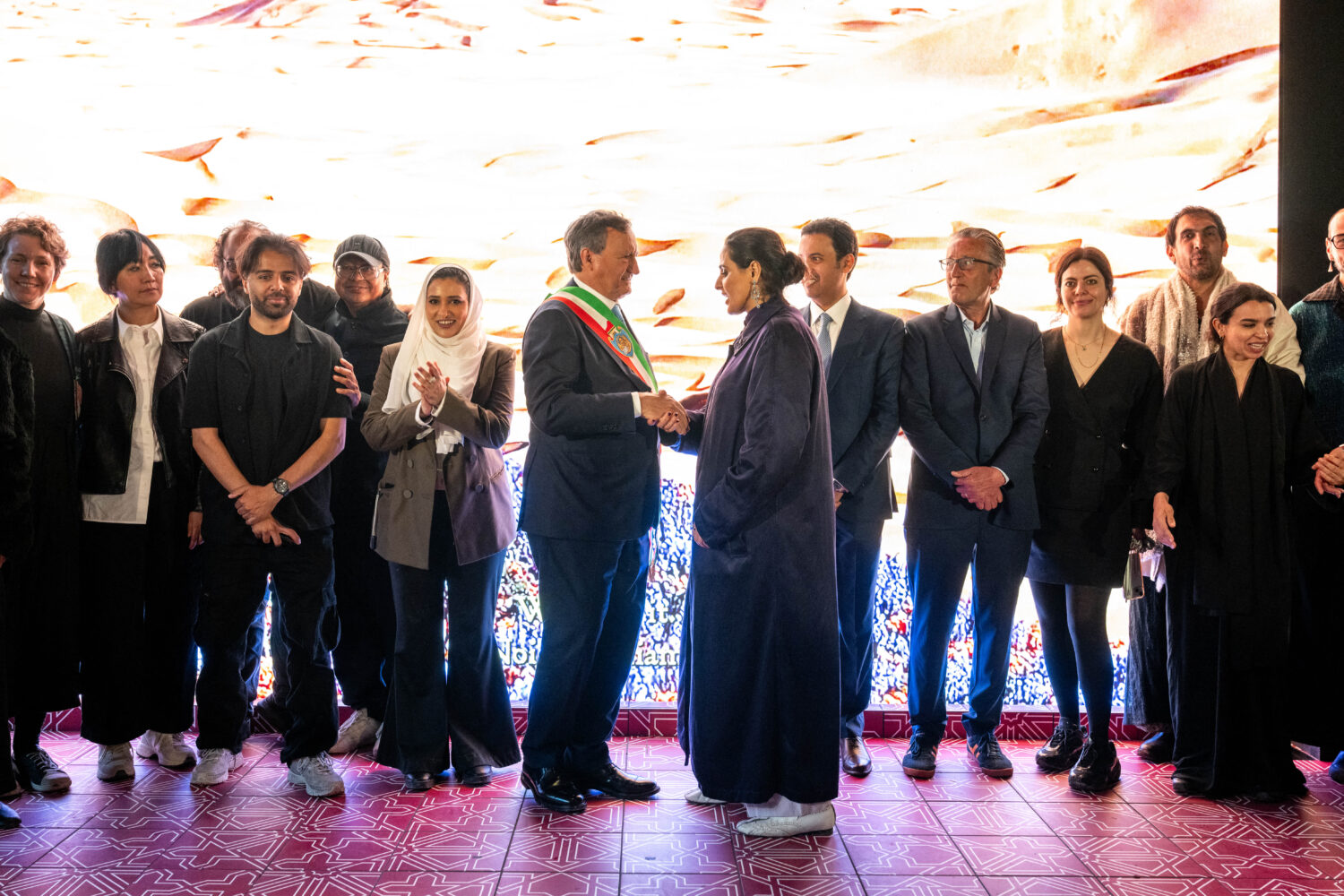 AFP202605070926H7AUv1HighResArtPersonnalitiesAttendQatarPavilionExhibitio-jpg