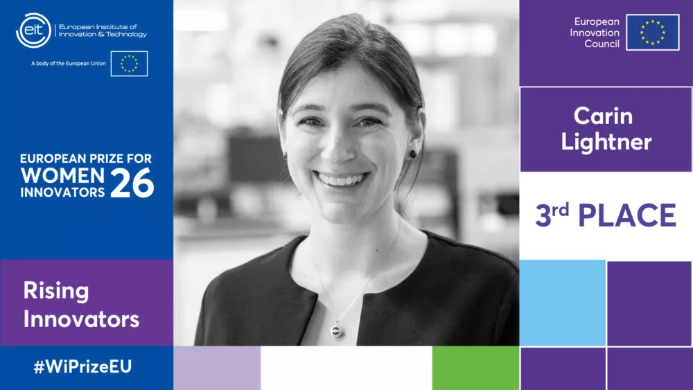Carin Lightner, Schweizer Unternehmerin, anerkannt als eine der führenden Innovatorinnen Europas beim Europäischer Preis für Innovatorinnen 2026