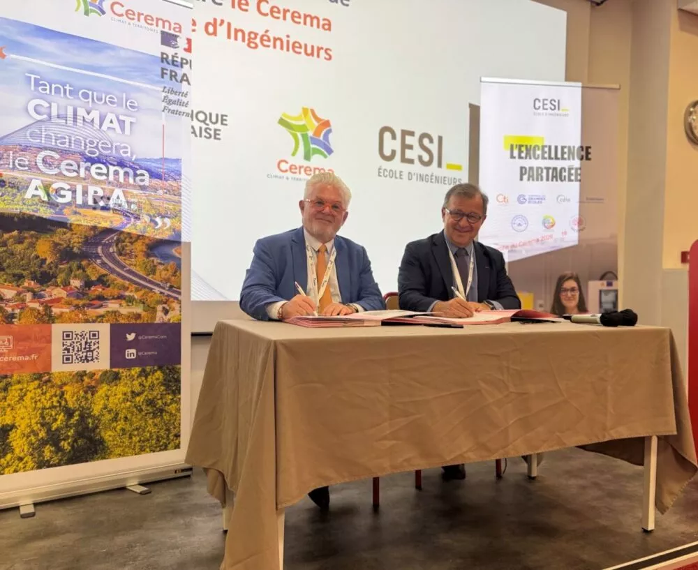 Transition écologique, ville durable, infrastructures : CESI École d’Ingénieurs et le Cerema signent un partenariat stratégique au service des territoires de demain
