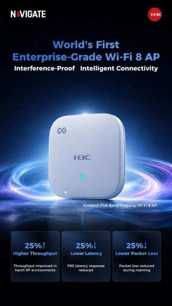 H3C Unveils World’s First Enterprise-Grade Wi-Fi 8 AP, Redefining Reliable Wireless Connectivity