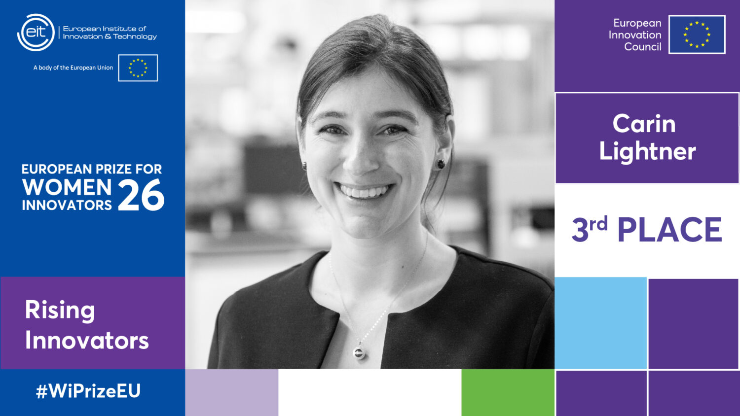 Carin Lightner, entrepreneuse suisse, figure parmi les femmes innovatrices les plus influentes d’Europe mises à l’honneur lors du Prix européen des femmes innovatrices 2026