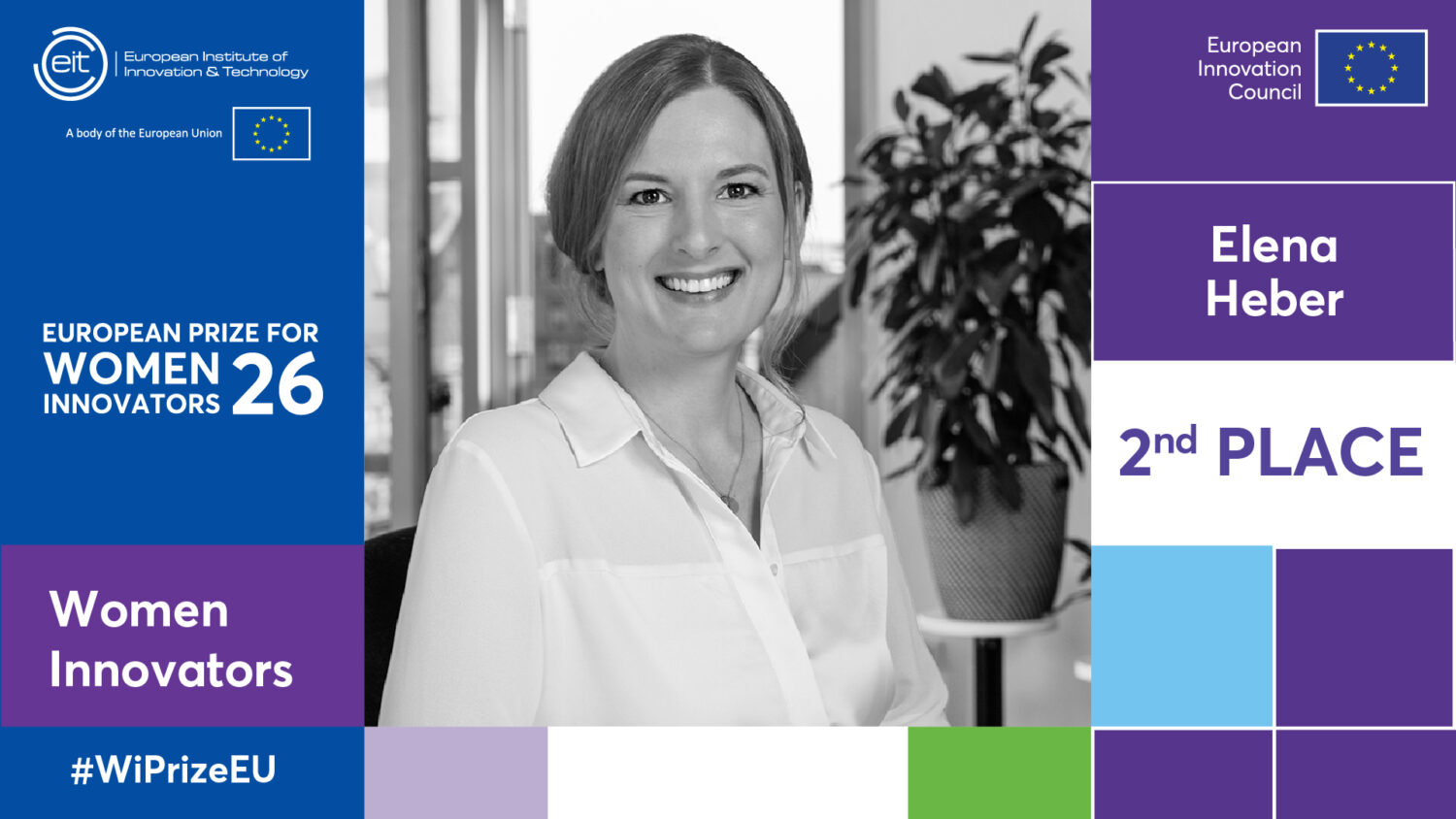 Elena Heber, deutsche Unternehmerin, anerkannt als eine der führenden Innovatorinnen Europas beim Europäischer Preis für Innovatorinnen 2026