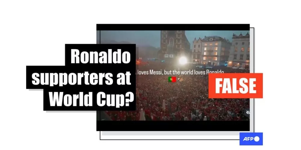 [FACT-CHECK]  Video from Poland misrepresented as Ronaldo fans at World Cup